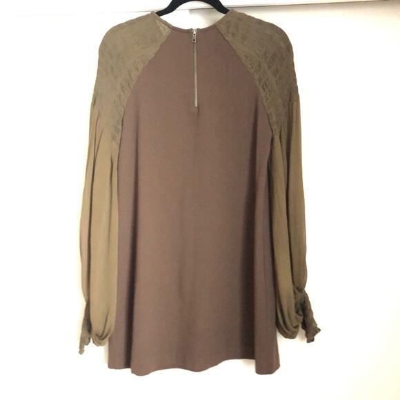 Rare Free People Sheath Dress with Sheer Sleeves - Picture 3 of 8